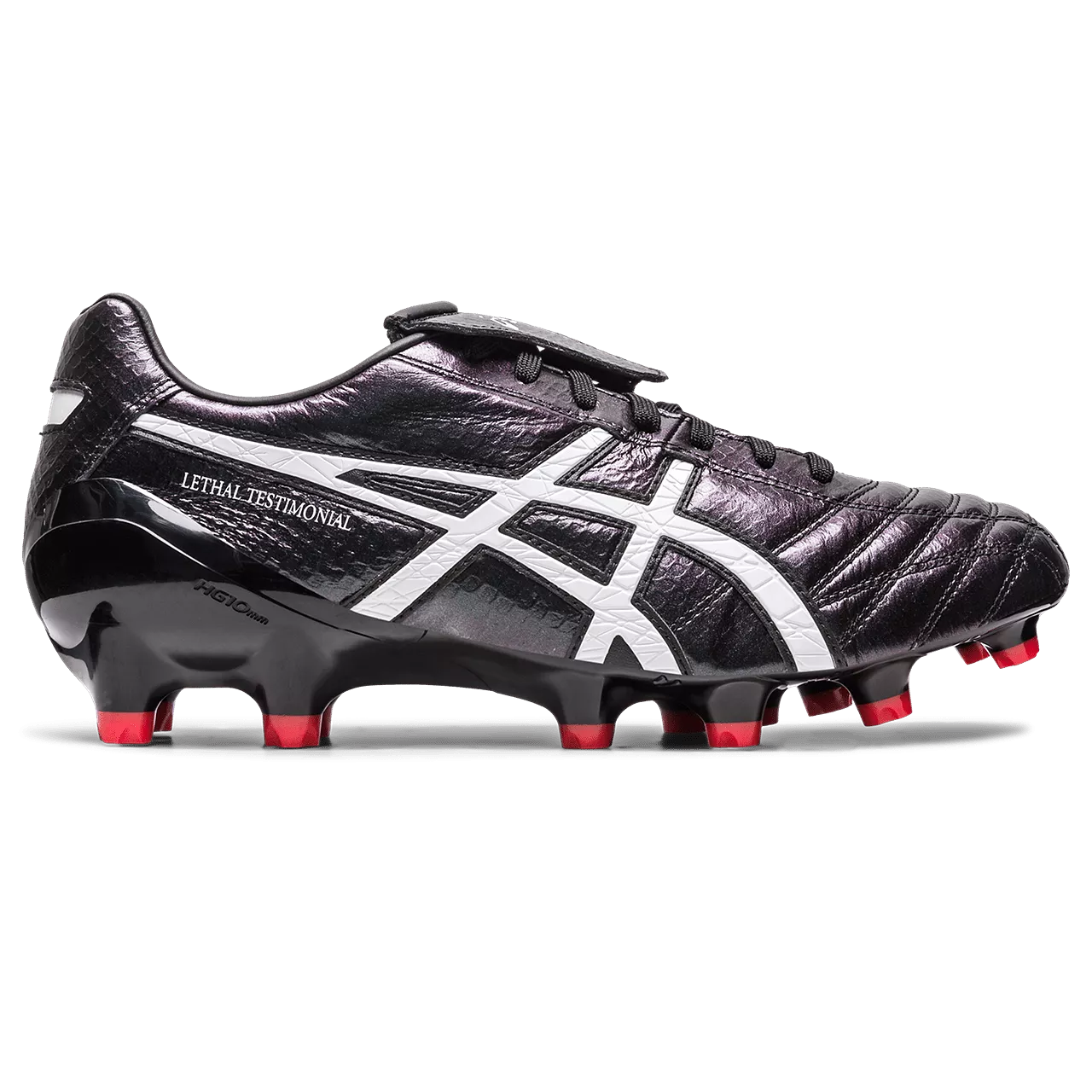 Asics Lethal Testimonial 4 IT FG Senior Football Boot BLK/RED