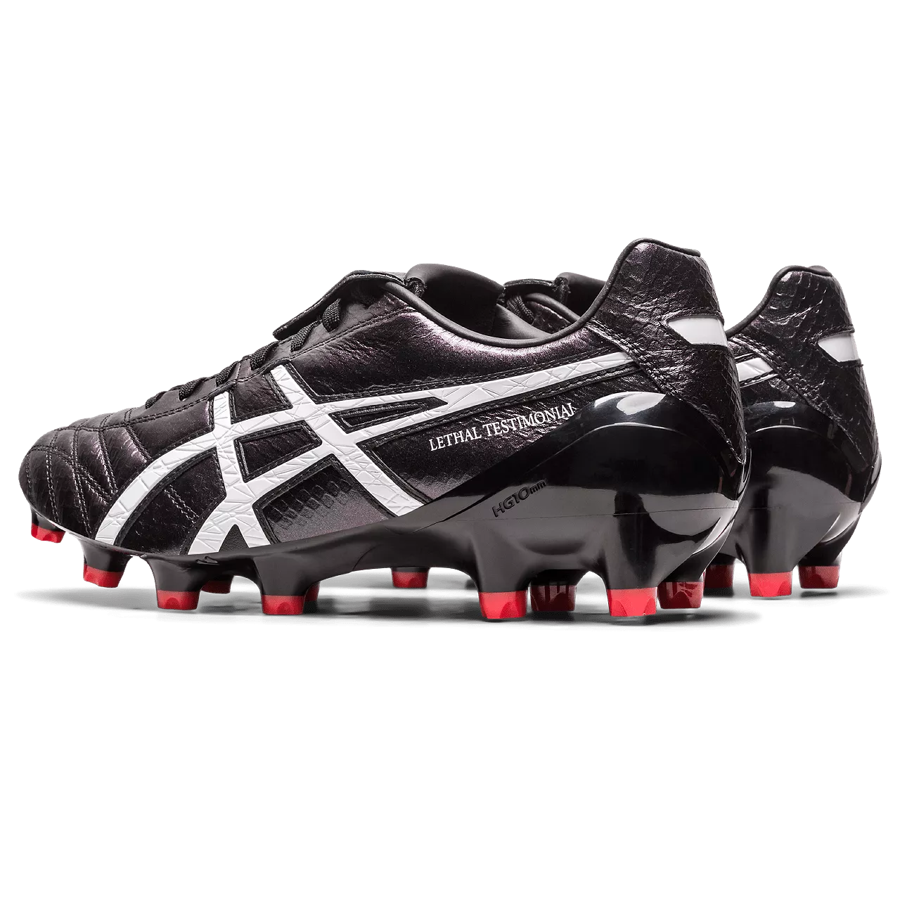 Asics Lethal Testimonial 4 IT FG Senior Football Boot BLK/RED