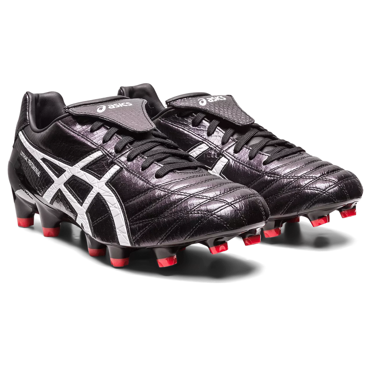 Asics Lethal Testimonial 4 IT FG Senior Football Boot BLK/RED