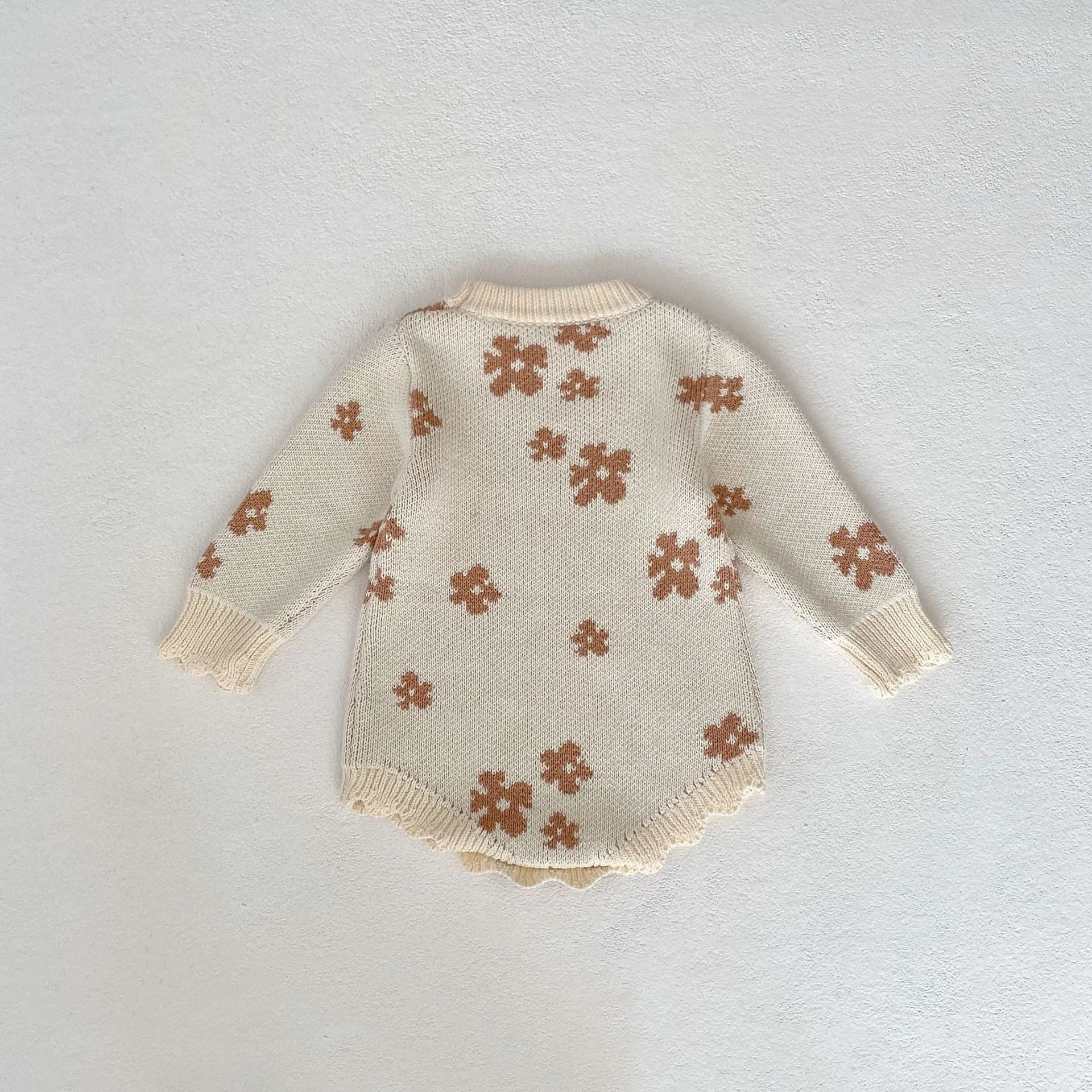 Baby Girls Flower Embroidered Rompers Wholesale 24011170