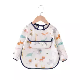 Baby Long Sleeve Apron Smock Bib Animalia