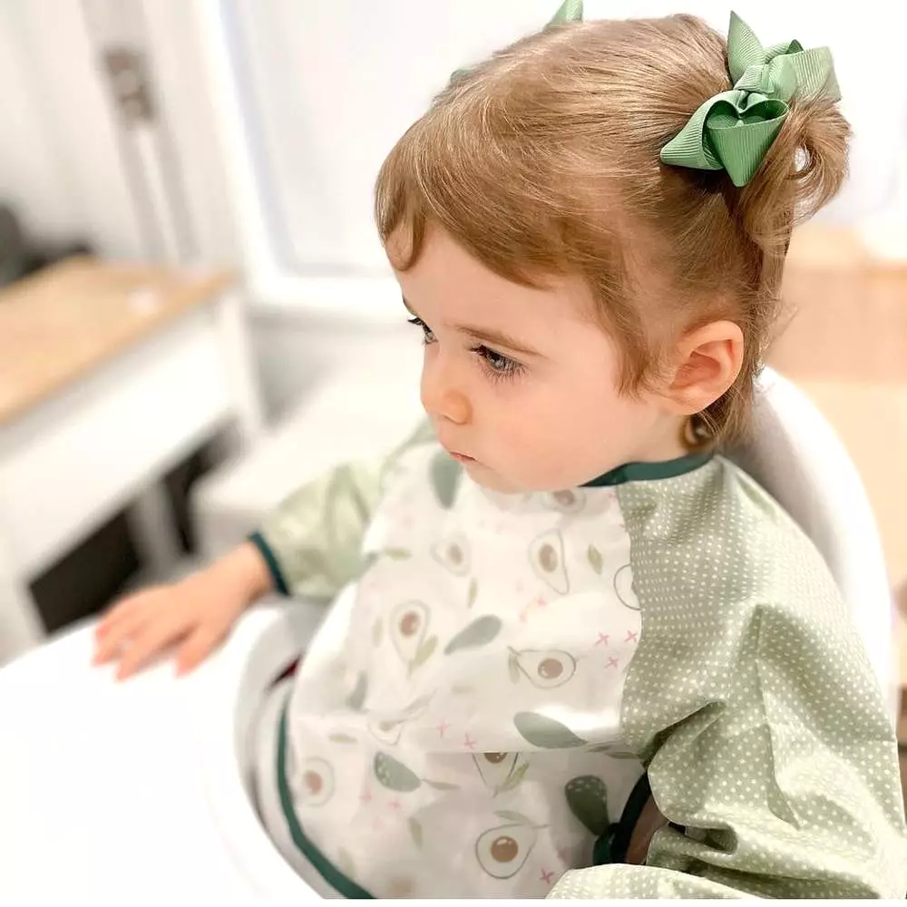 Baby Long Sleeve Apron Smock Bib Avocados