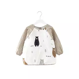 Baby Long Sleeve Apron Smock Bib Bear & Friends