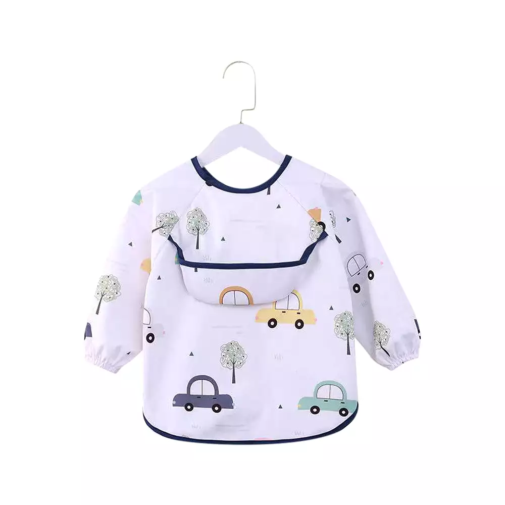 Baby Long Sleeve Apron Smock Bib Beep Beep