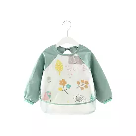 Baby Long Sleeve Apron Smock Bib Garden Bird