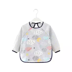 Baby Long Sleeve Apron Smock Bib Night Sky