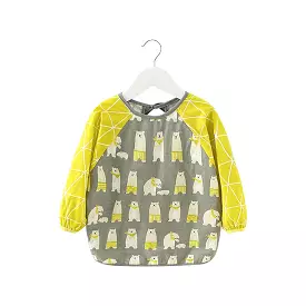 Baby Long Sleeve Apron Smock Bib Polar Bears