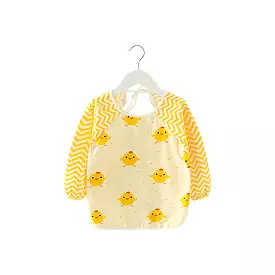 Baby Long Sleeve Apron Smock Bib Yellow Chicks