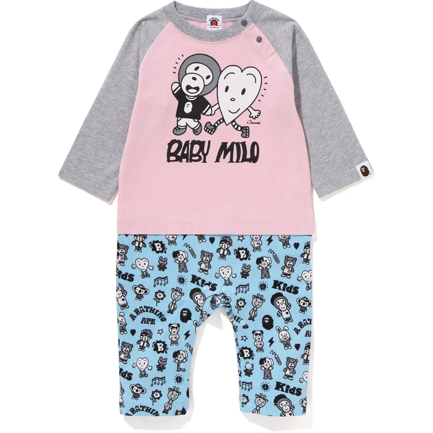 BAPE KIDS X CHOCOMOO MILO FRIENDS ROMPERS PAKE SET KIDS