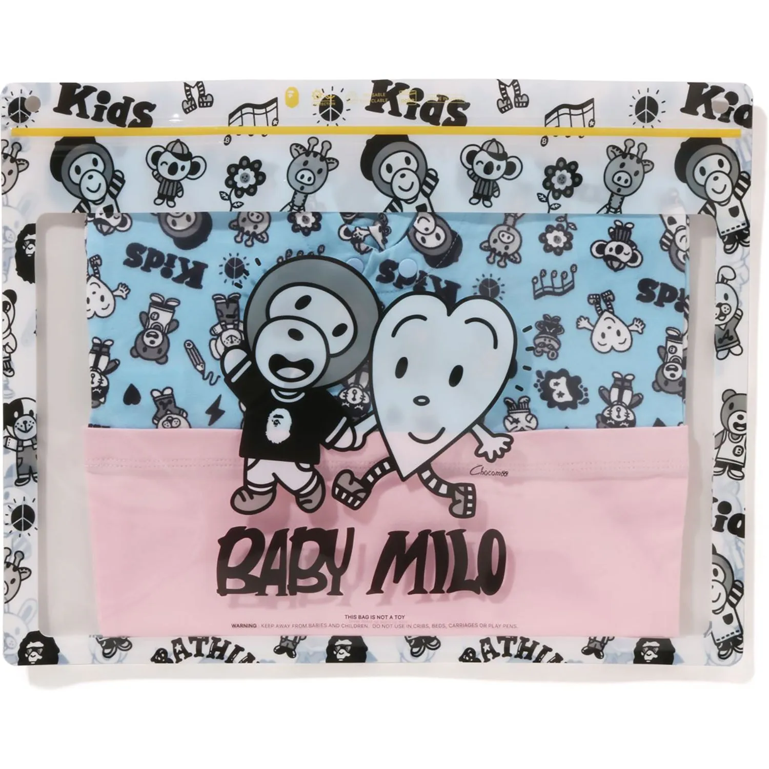 BAPE KIDS X CHOCOMOO MILO FRIENDS ROMPERS PAKE SET KIDS