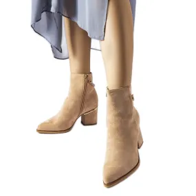 Beige ankle boots from Hiney