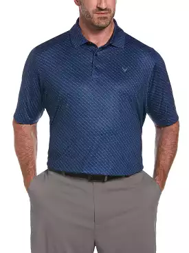 Big & Tall Allover Chevron Golf Polo