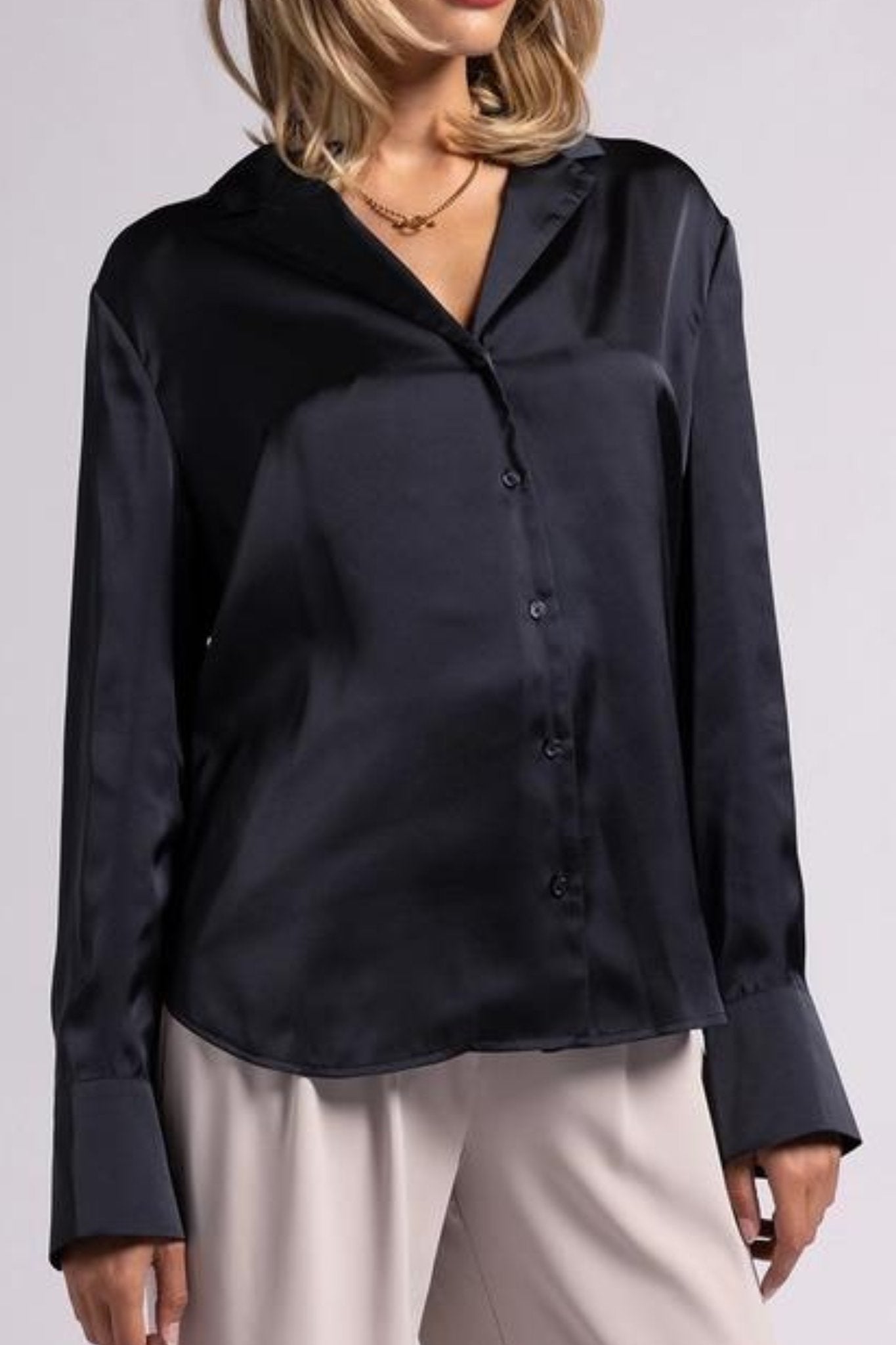 Brienne Blouse in Black