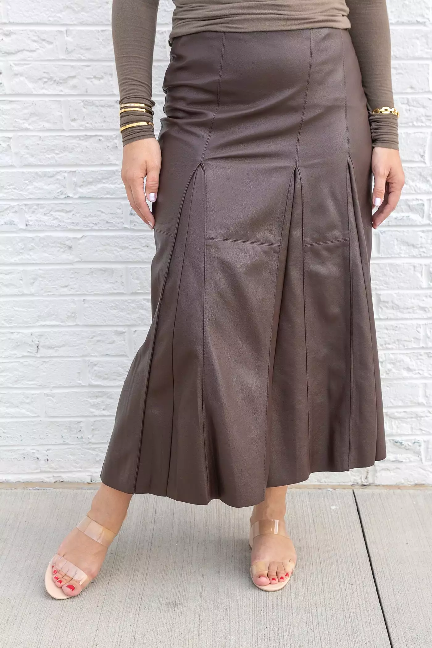 CLARA LEATHER SKIRT