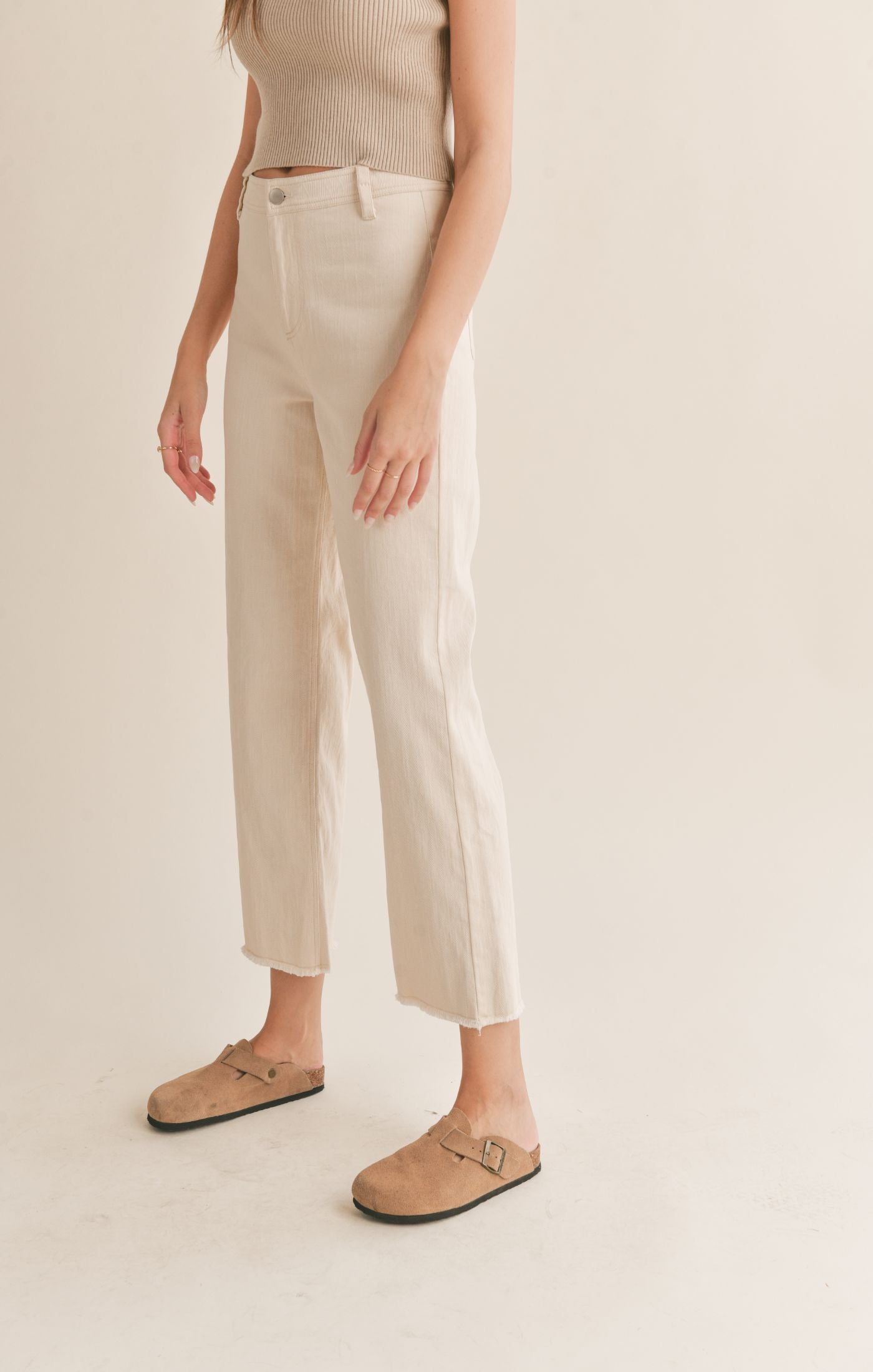 Clear Eyes Wide Leg Denim Pants