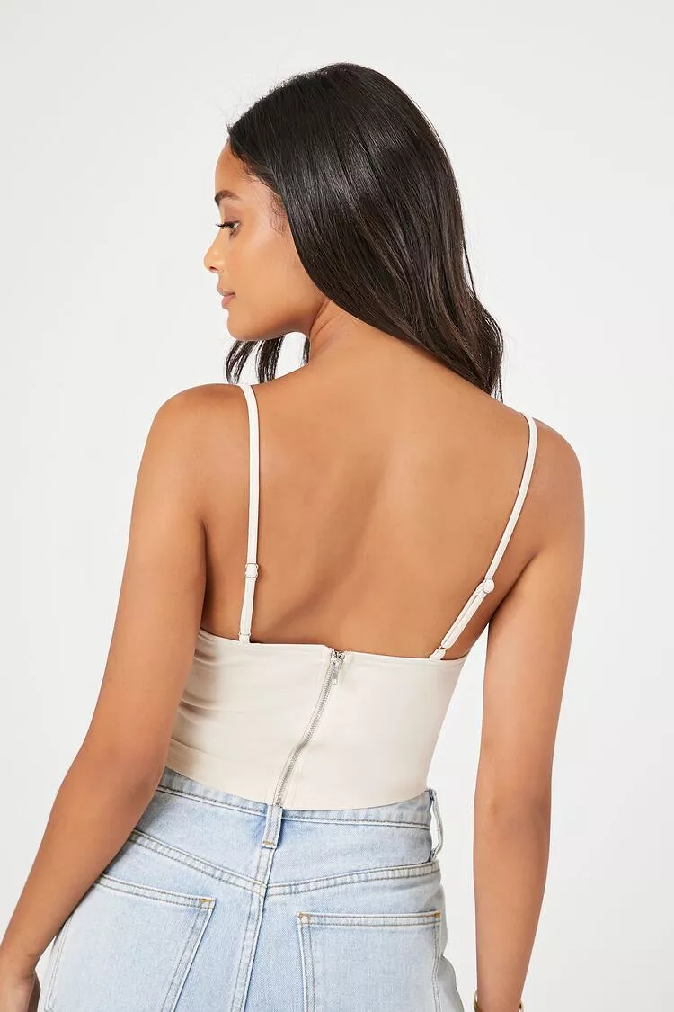 Curved-Hem Bustier Cami