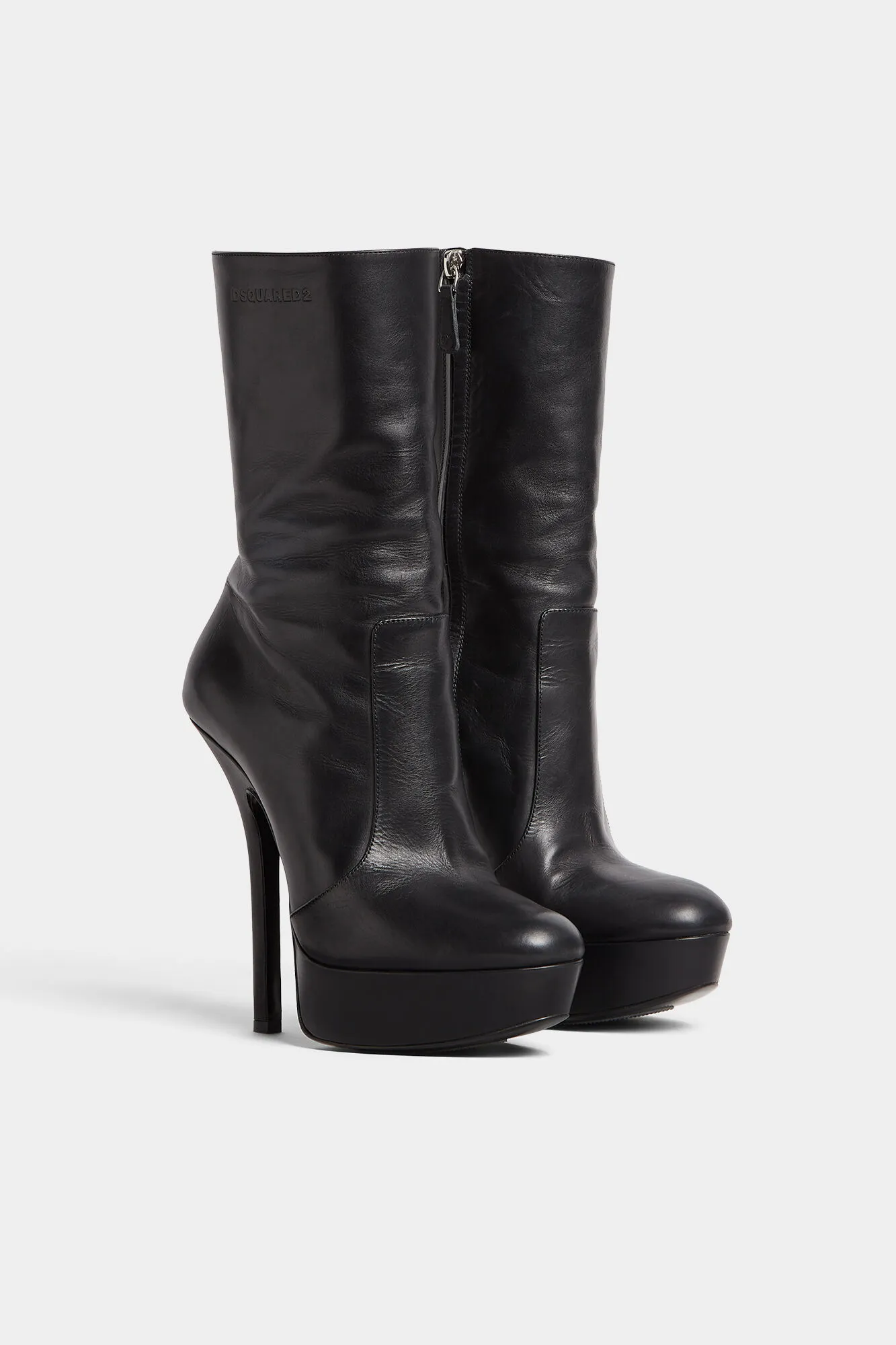 Deanday Heeled Leather Ankle Boots