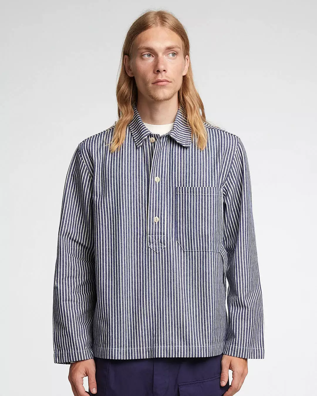 EAT DUST Fisherman Smock / Shirt - Wild Road Stripes