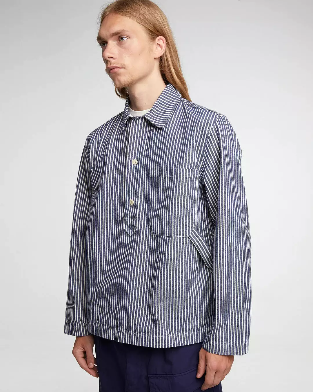 EAT DUST Fisherman Smock / Shirt - Wild Road Stripes