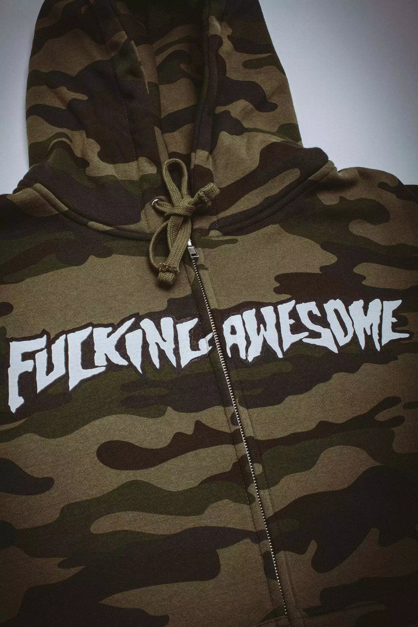 FA Stamp Logo Zip Hoodie - Camo