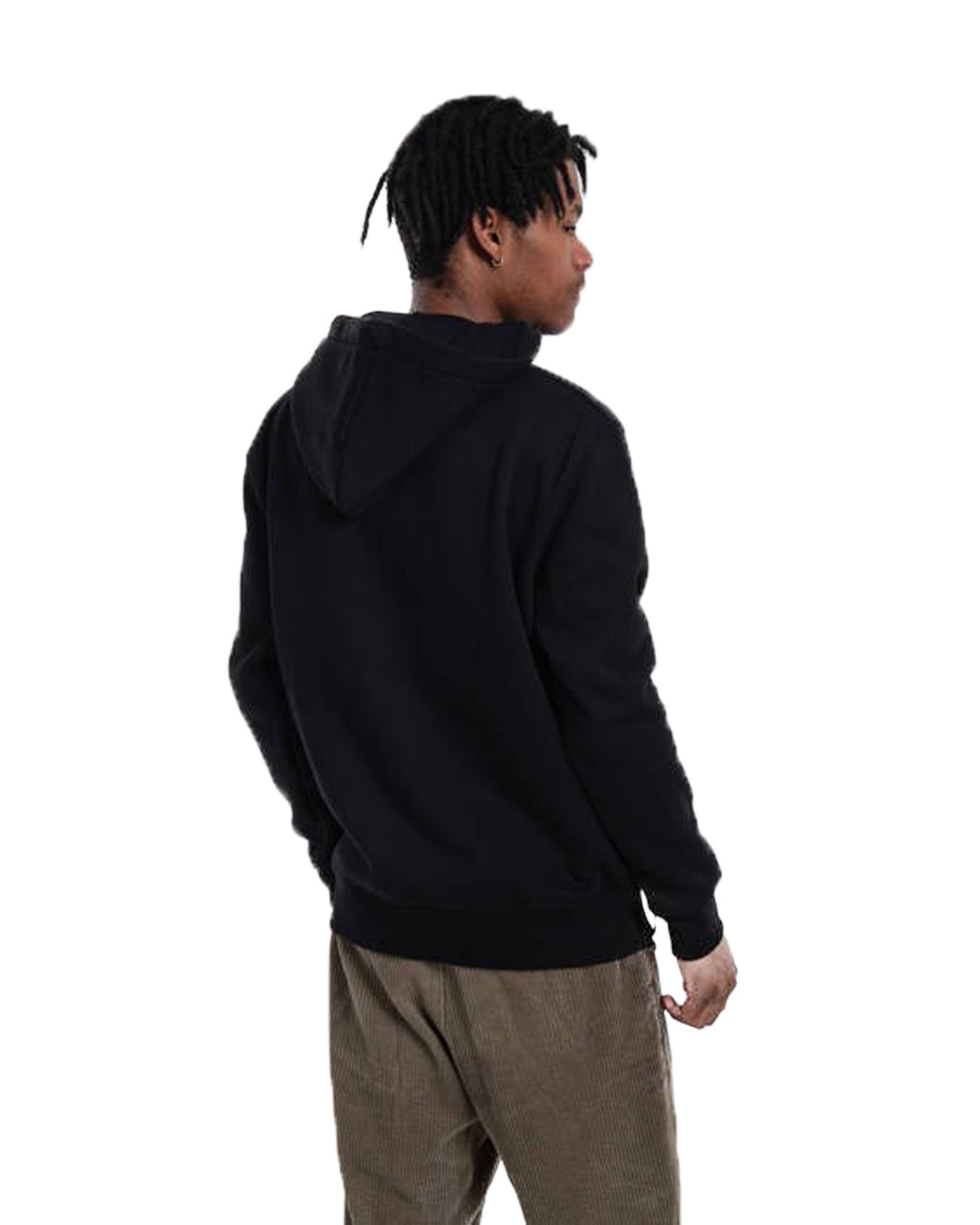 Felpa Uomo Alpha Industries Basic Hoody Small Logo Nero