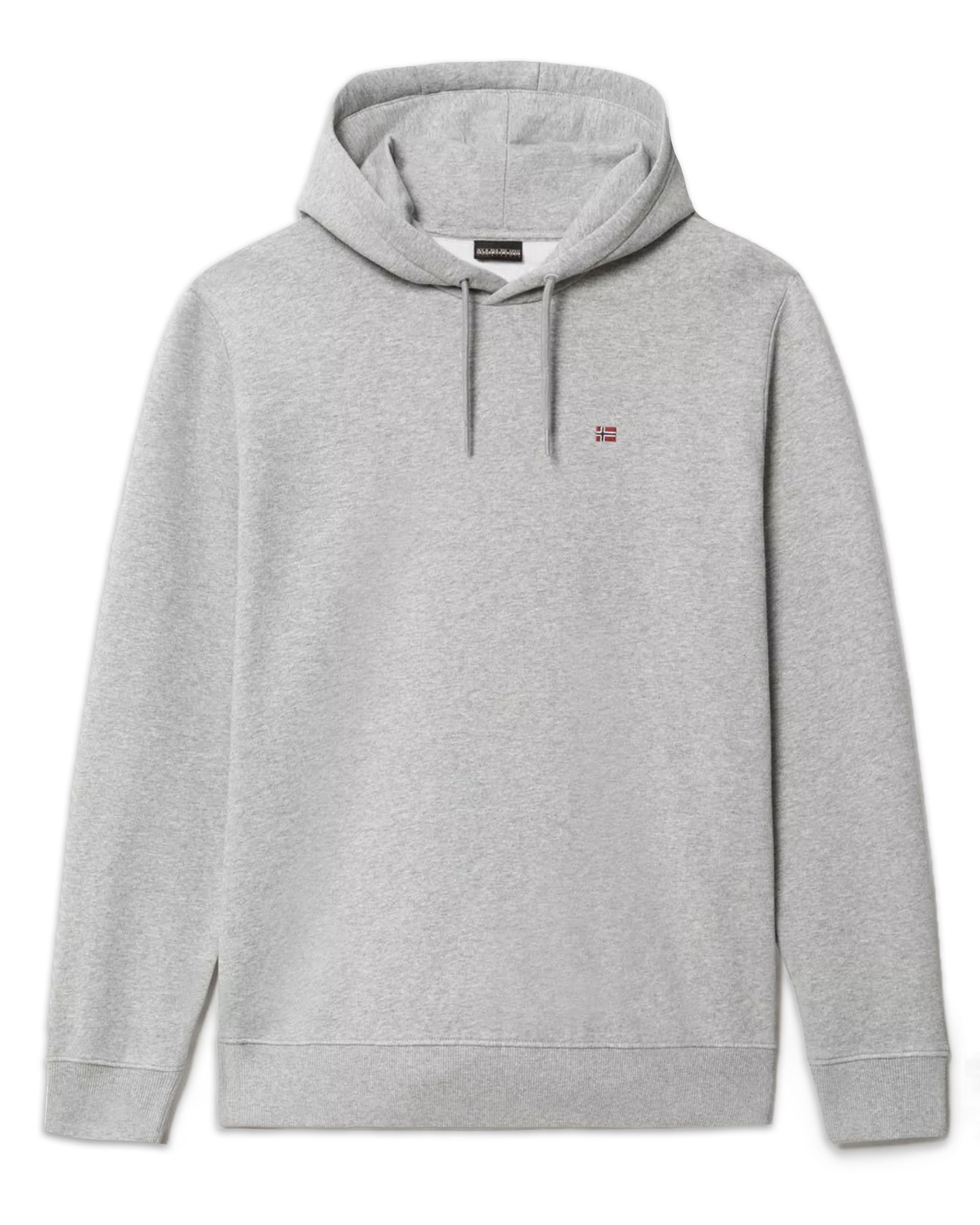 Felpa Uomo Napapijri Balis Hoody Medium Grey Melange