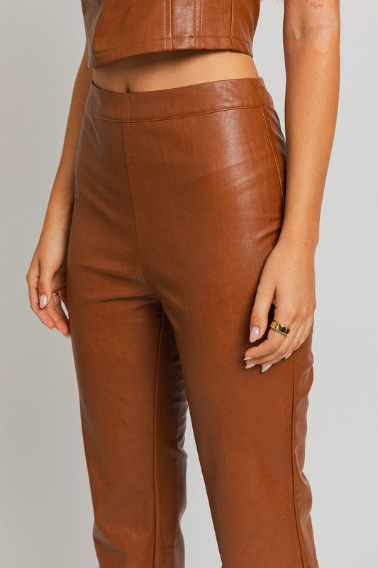 Holiday Party Faux Leather Pants [online exclusive]