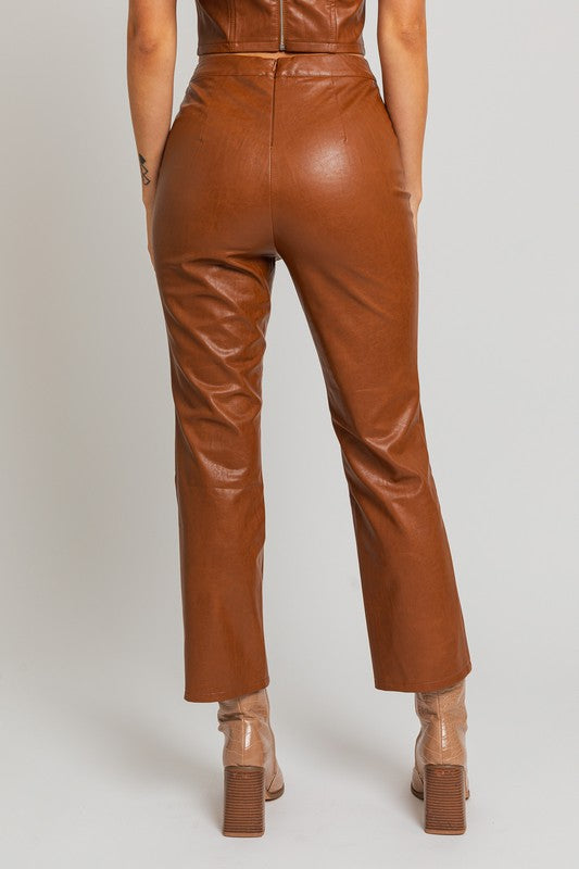 Holiday Party Faux Leather Pants [online exclusive]