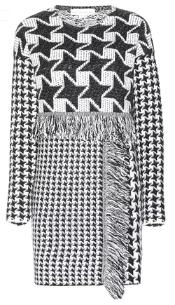 Houndstooth Wool Dress