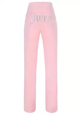 Juicy Couture Tina Contrast Diamante Pants - Almond Blossom