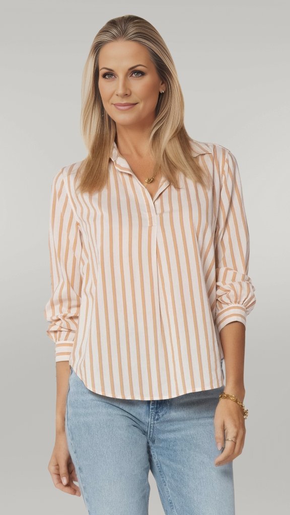 Kenzie Desert Stripe Blouse {Velvet Heart}