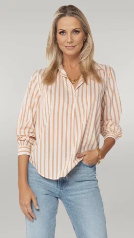 Kenzie Desert Stripe Blouse {Velvet Heart}