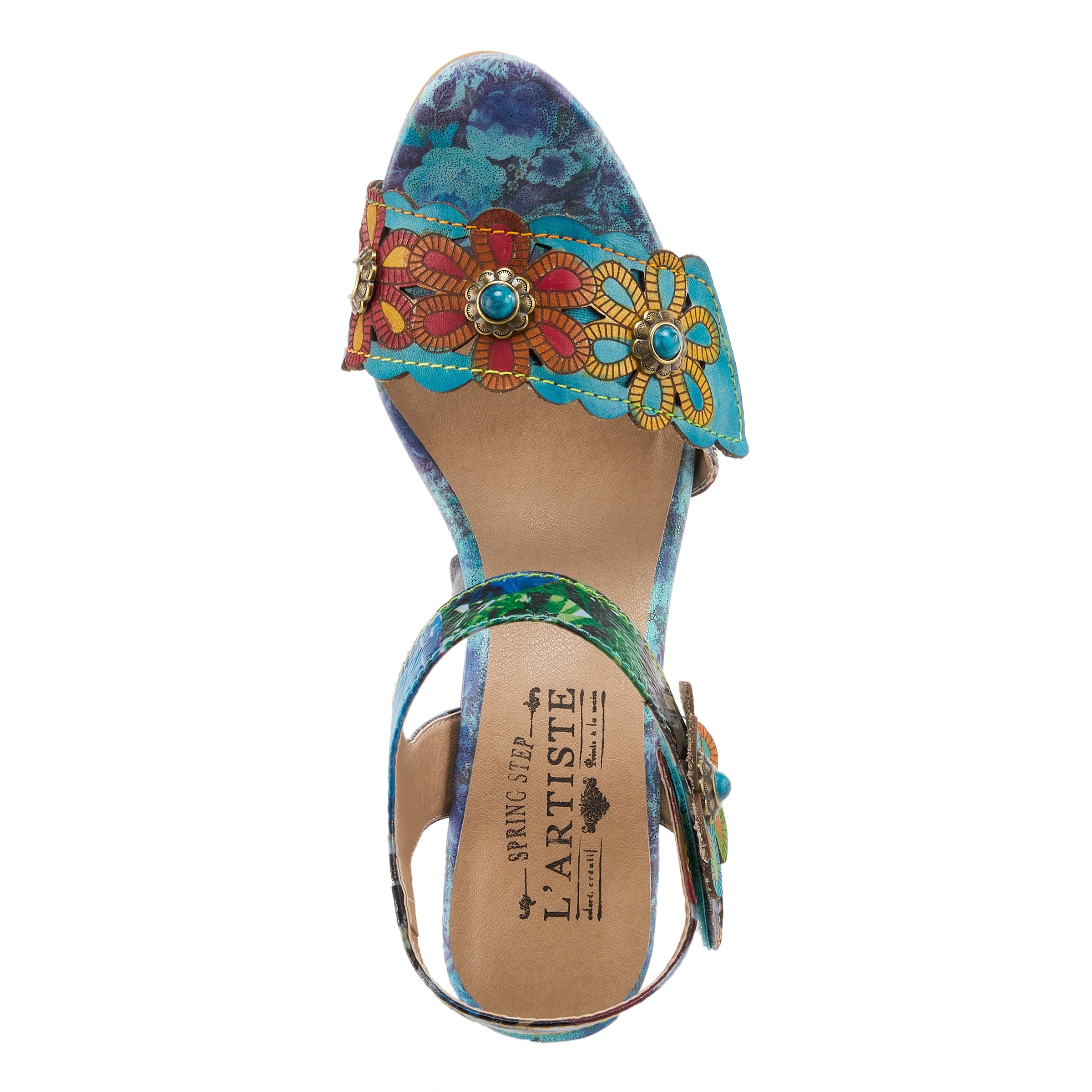 L'ARTISTE GARDENA QUARTER STRAP SANDALS