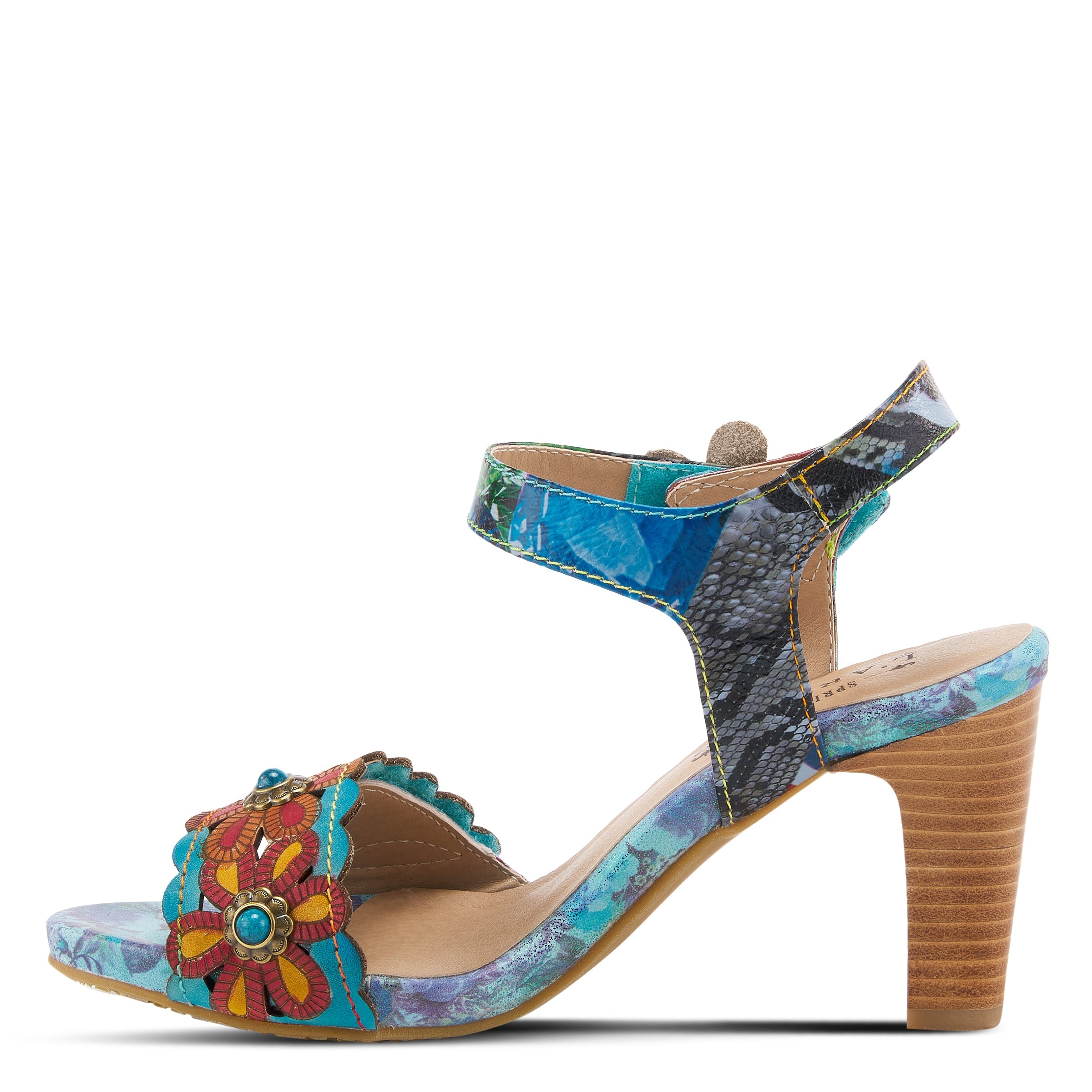 L'ARTISTE GARDENA QUARTER STRAP SANDALS