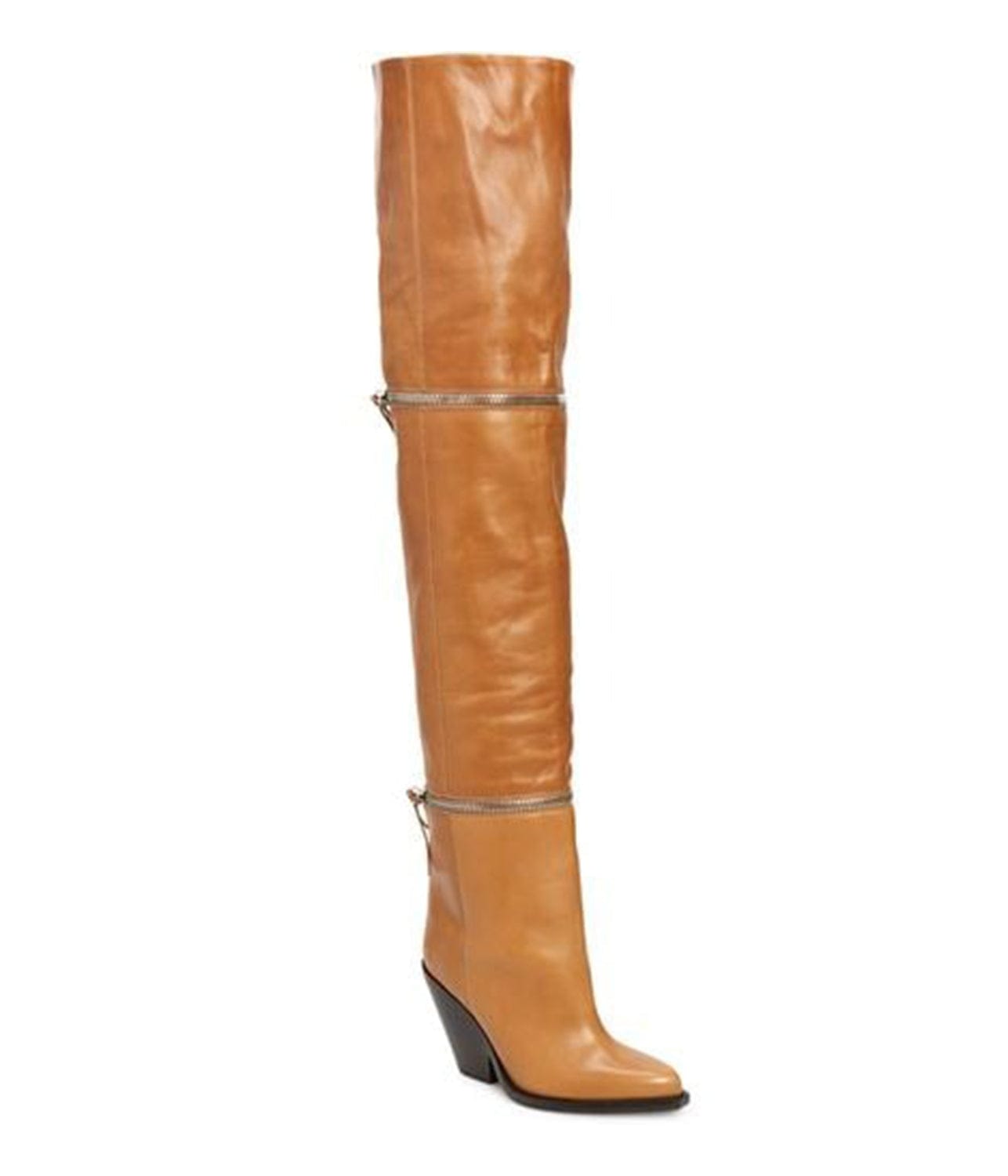 LELODIE THIGH BOOT- HAVANA