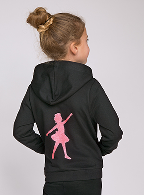 Little Ballerina Black Hoody