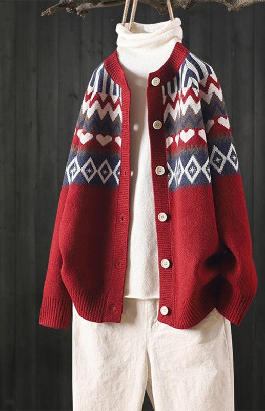 Loose Ladies Cardigan Sweater