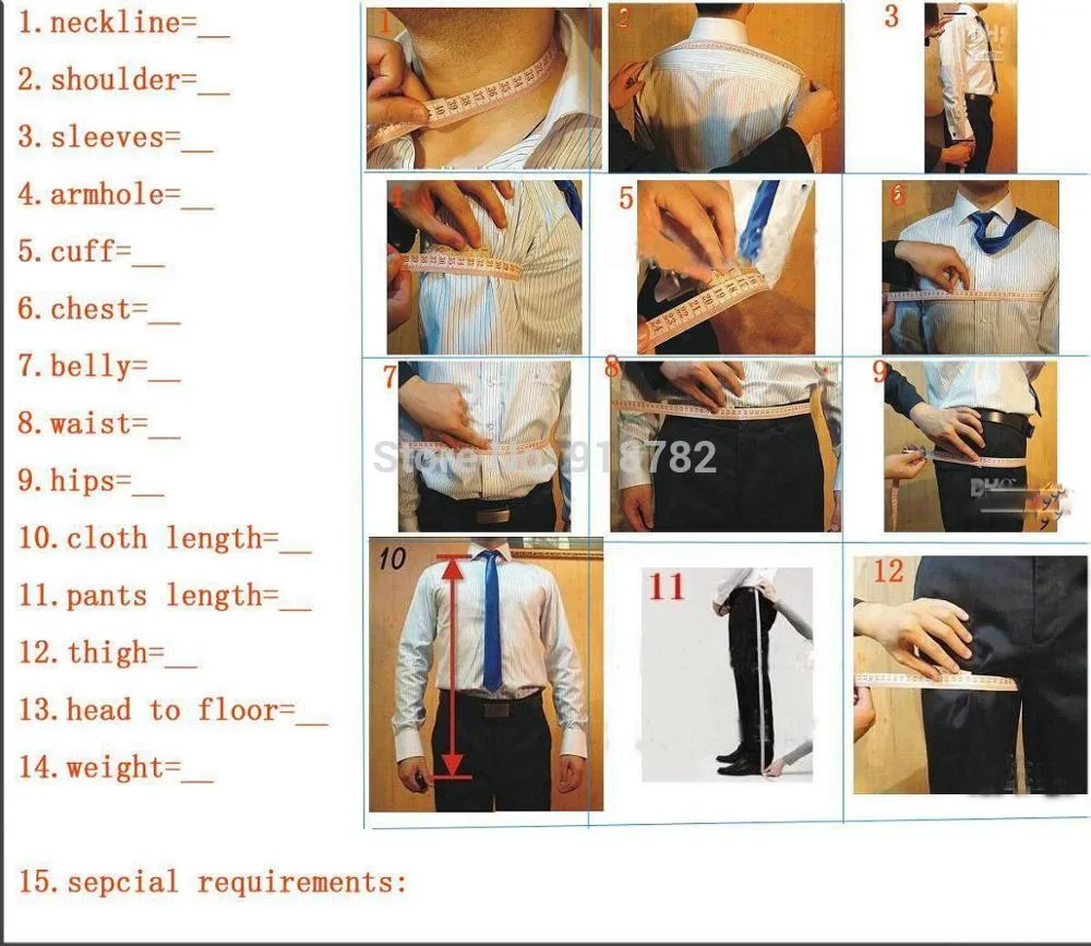 Men's 4XL Classic Peak Lapel Tailor Made Tuxedos Wedding Suit Blazer Pants Vest on Clearance