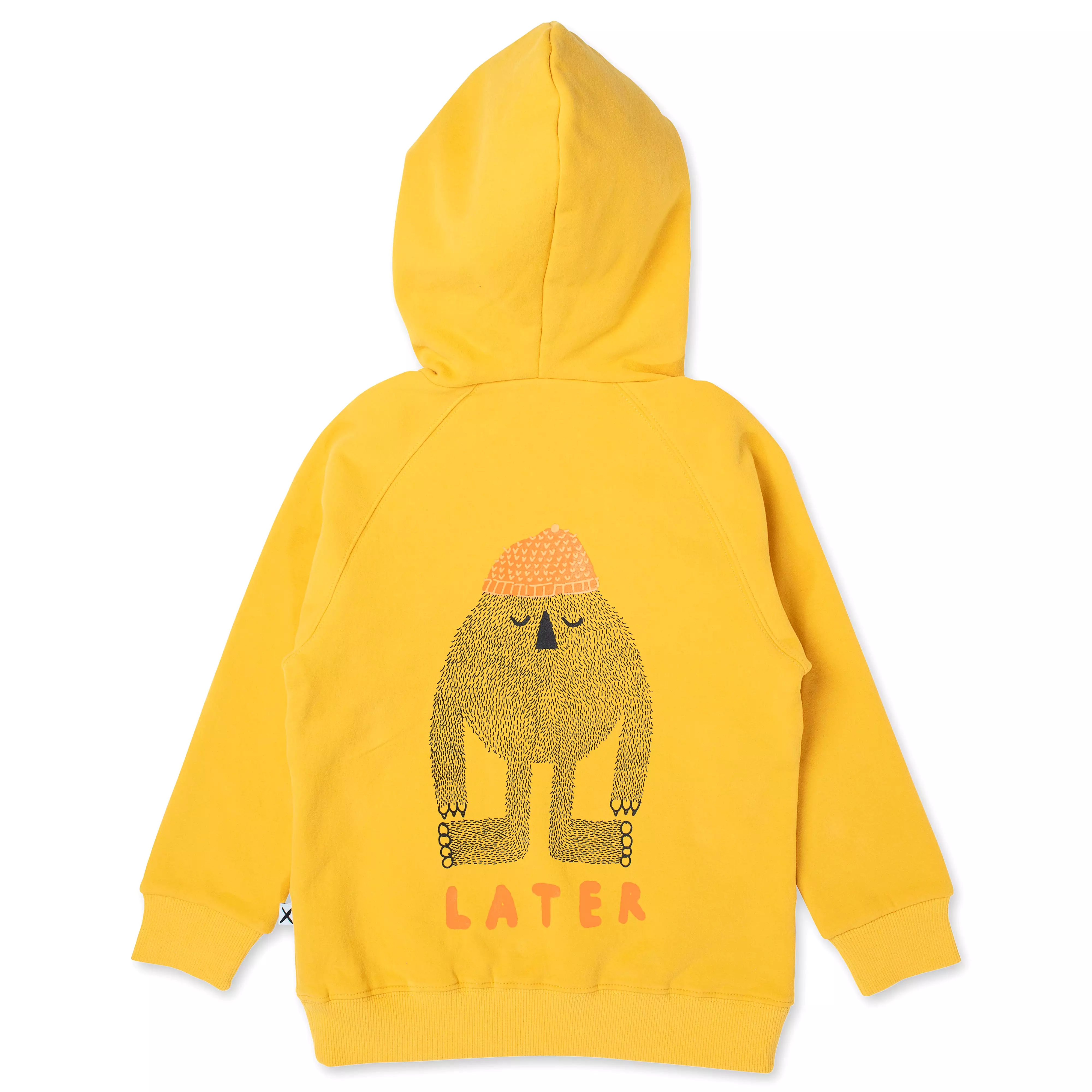 Minti Hello Later Yeti Furry Hood - Mustard