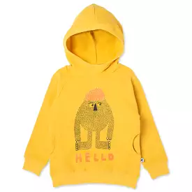 Minti Hello Later Yeti Furry Hood - Mustard