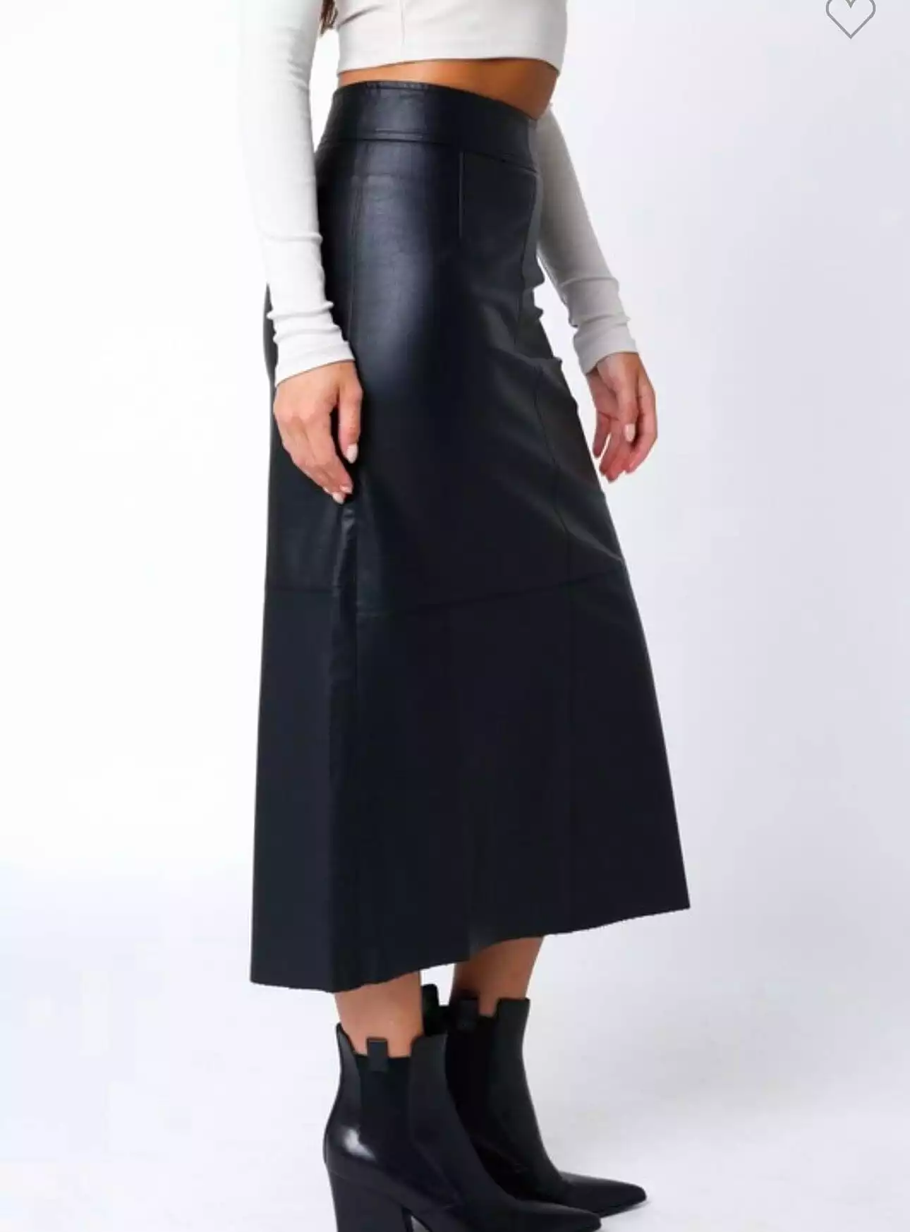 Monica Leather Skirt