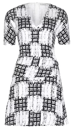 Monochrome Silk Dress