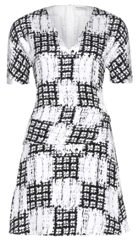 Monochrome Silk Dress