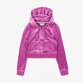 OG Bling Velour Womens Hoodie (Purple)