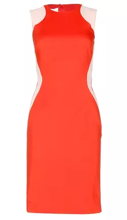 Optical Orange Dress