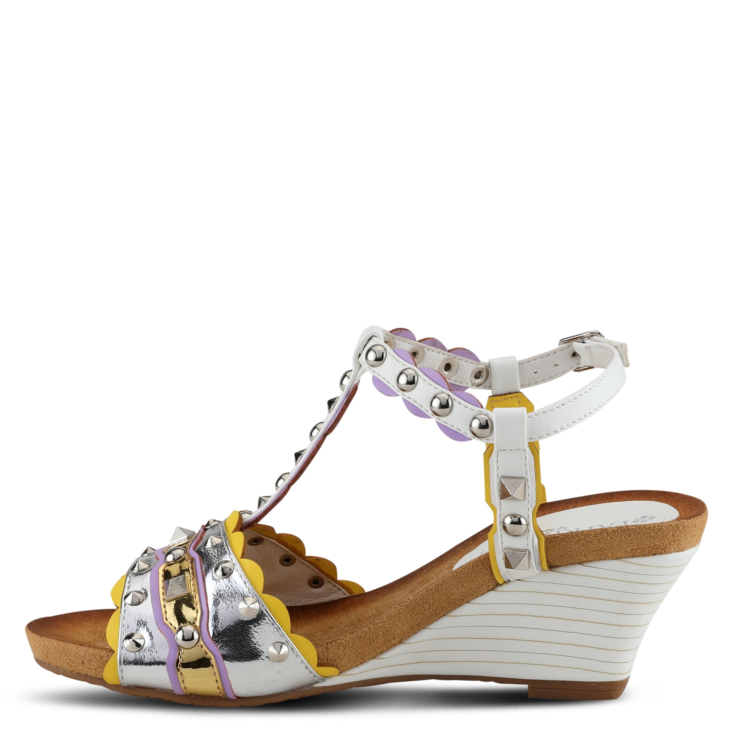 PATRIZIA WILDHONEY T-STRAP SANDALS