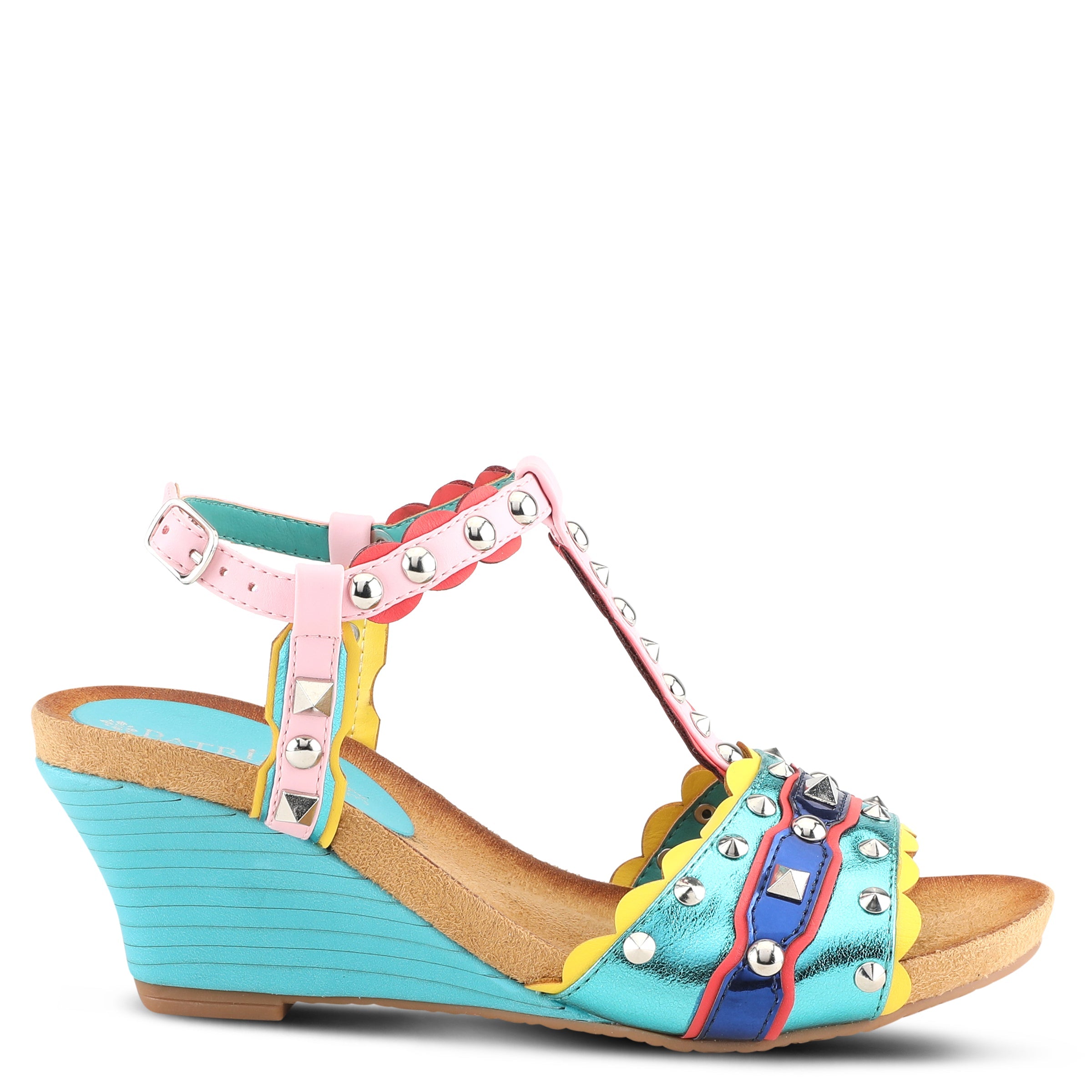 PATRIZIA WILDHONEY T-STRAP SANDALS