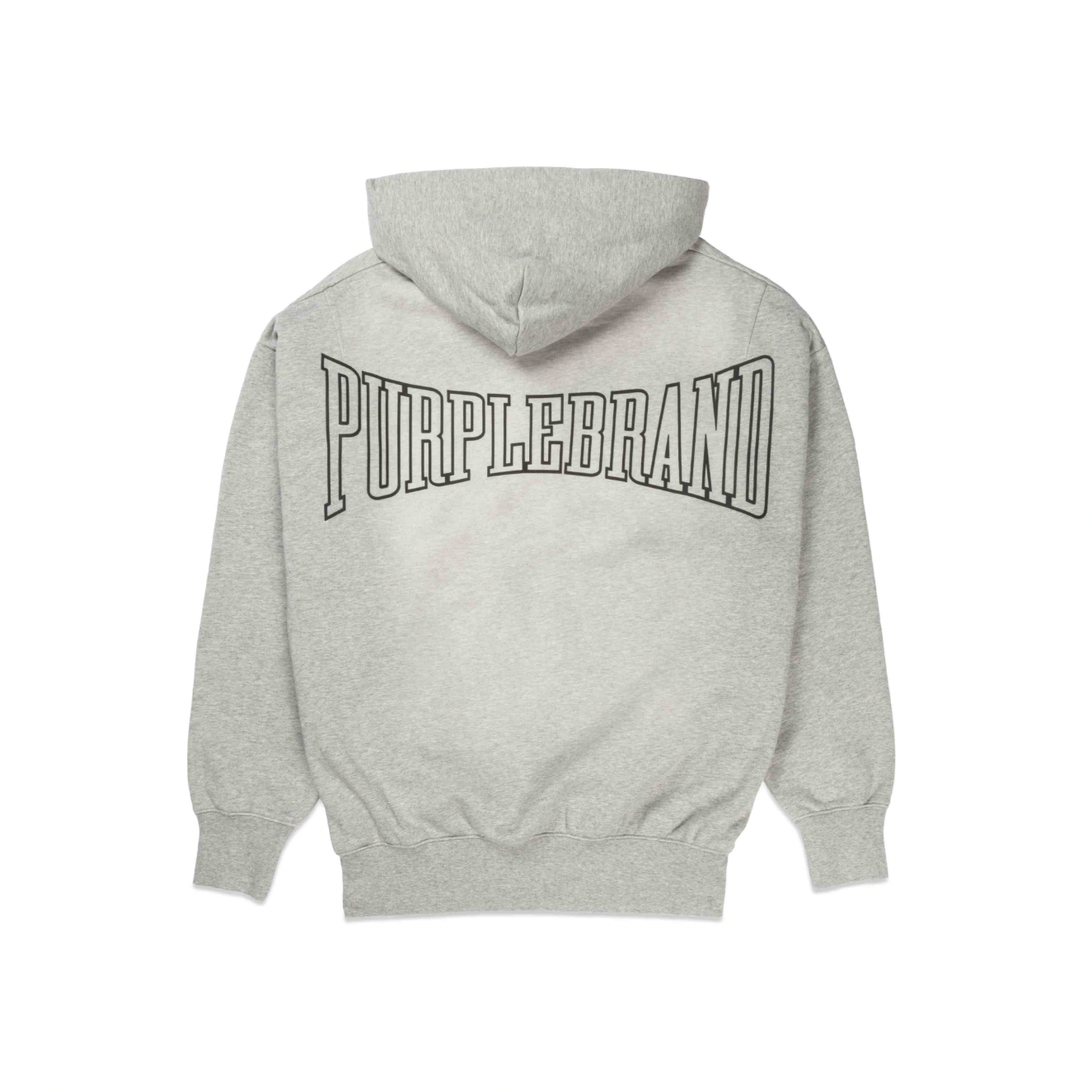 Purple Brand Fleece Hoody (Grey)