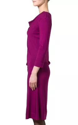 Purple Draped Dress