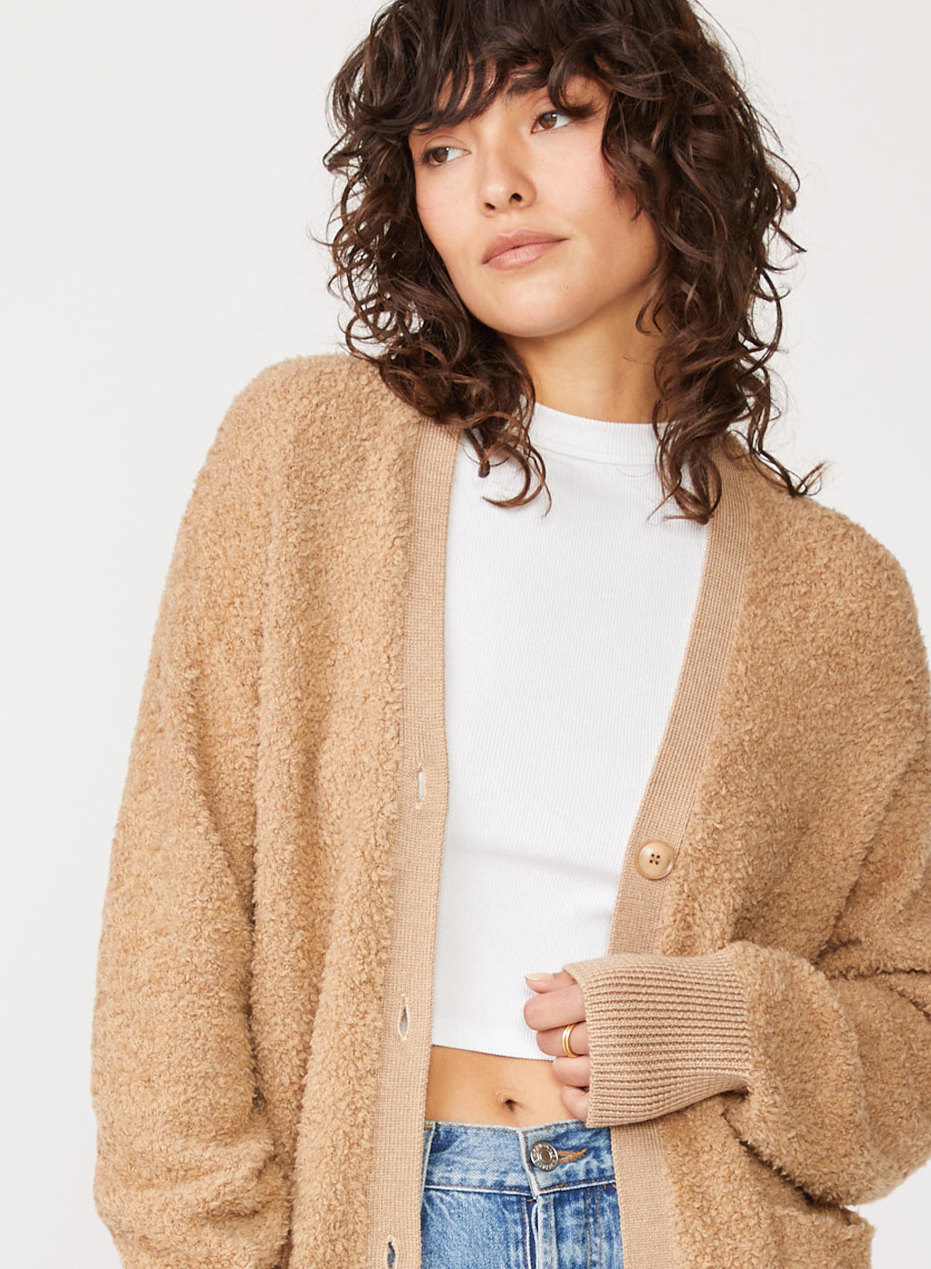 Rabassa Cardigan in Camel